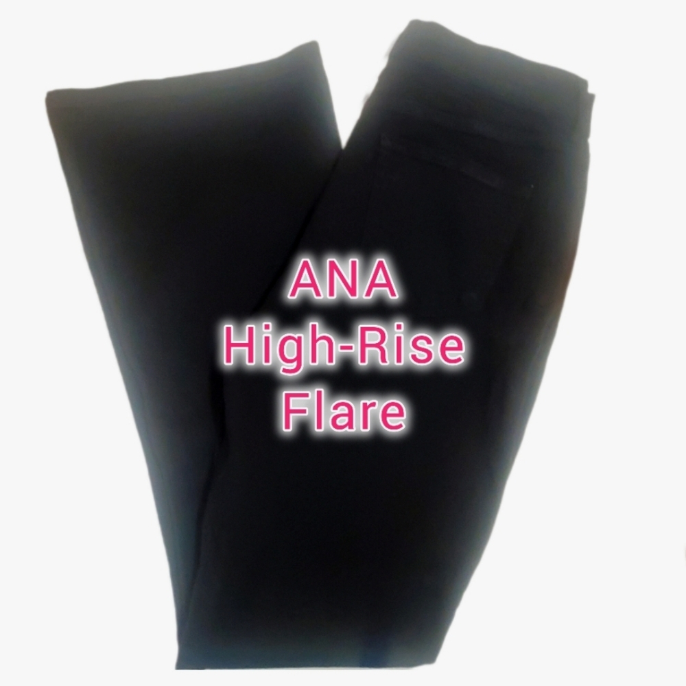 ANA High Rise Flare with LYCRA Women's Size 8 NWT Black